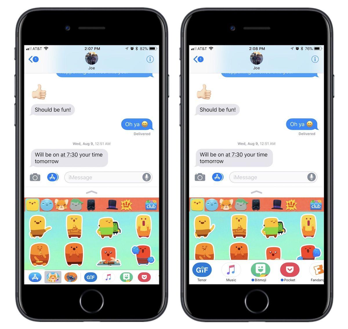 iPhone Messages App Logo - How to Use the Redesigned Messages App Drawer in iOS 11 - MacRumors