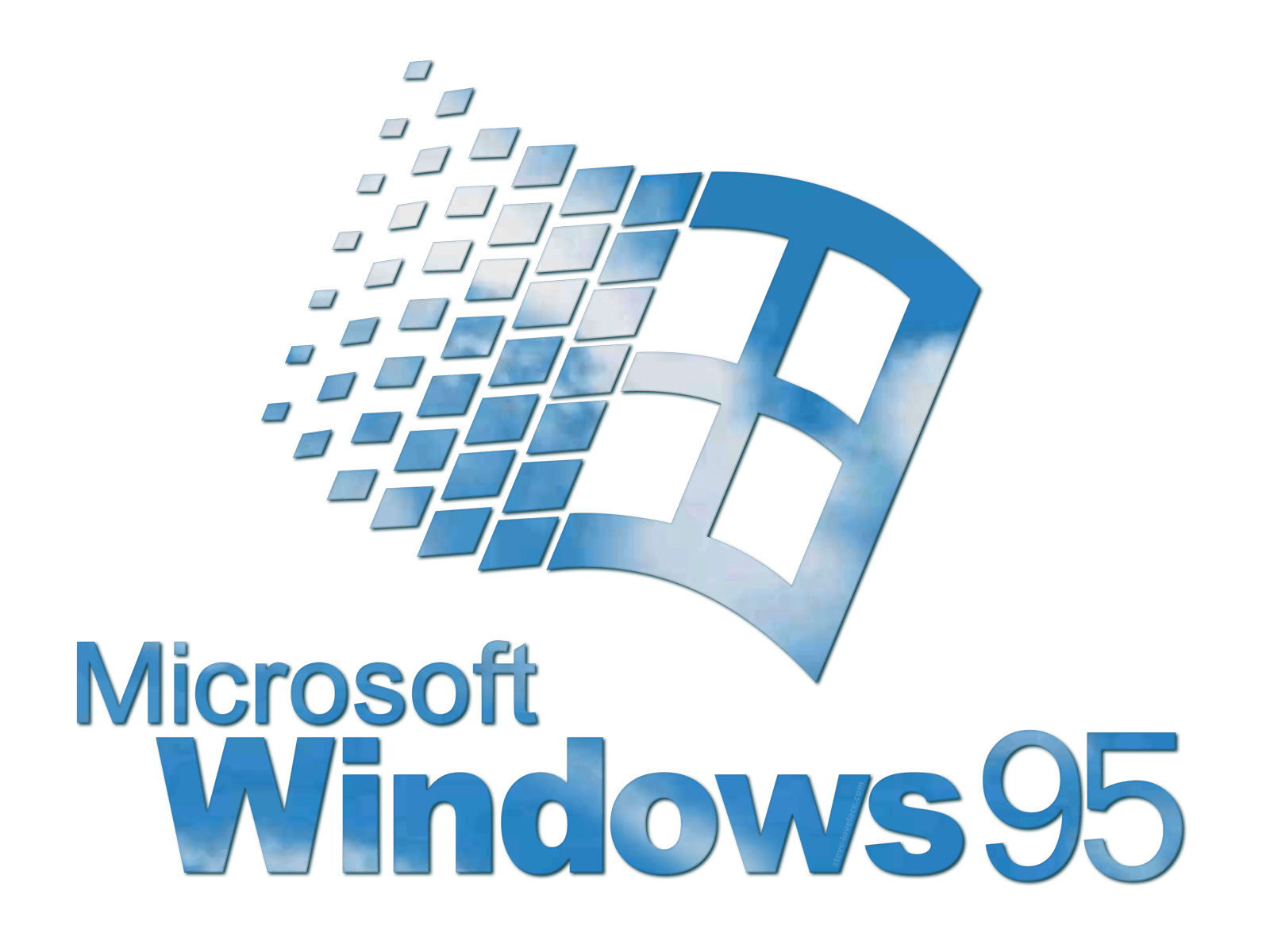 Microsoft Windows 95 Logo - Starting Up Windows 95 — Steve Lovelace
