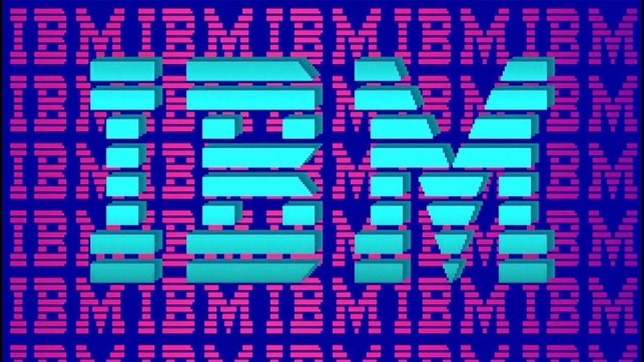 Vintage IBM Logo - IBM logo colorful palette swap - DOS vintage screensaver vaporwave ...