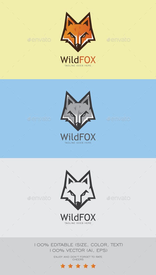 Wildfox Couture Logo - Wild Fox Logo Mascot by oubdf | GraphicRiver