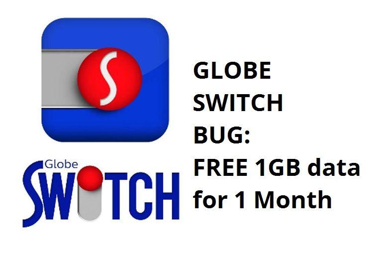 Globe Data Logo - Globe Switch Bug : FREE 1GB Data For 1 Month | PinoyTechSaga