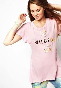 Wildfox Couture Logo - wildfox couture asos love potion no. 9 logo pink gold tee tshirt top s 10 6