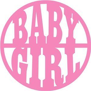 Baby in Circle Logo - Silhouette Design Store Design : 'baby girl' circle title