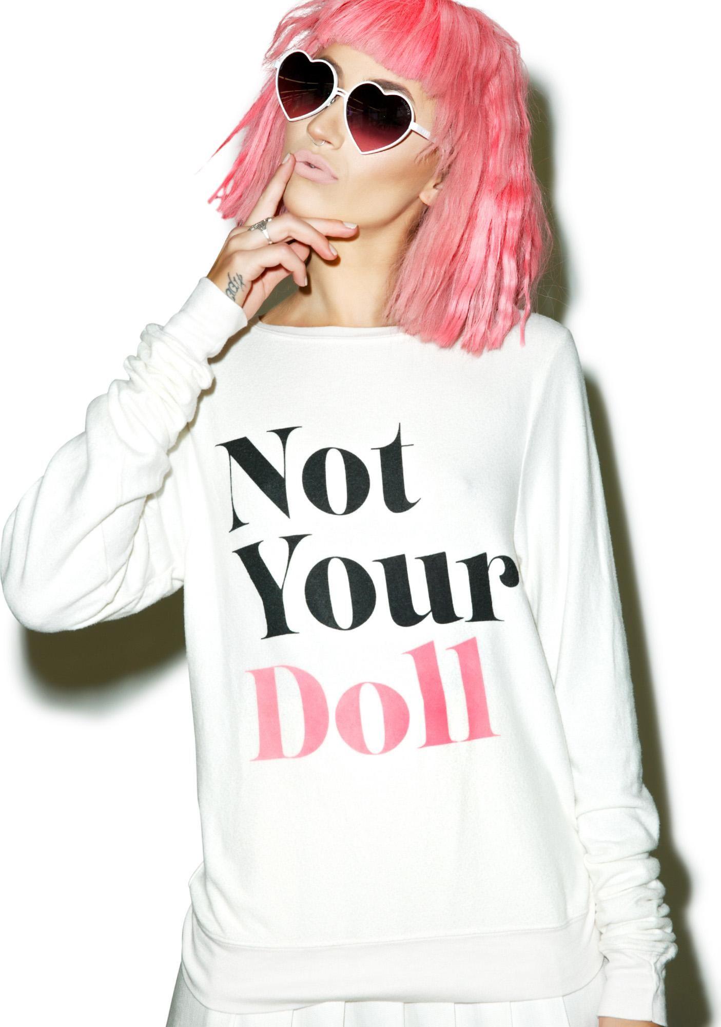 Wildfox Couture Logo - Wildfox Couture Not Your Doll Baggy Beach Jumper | Dolls Kill