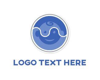 Baby in Circle Logo - Baby Logos. Create Your Own Baby Logo Design