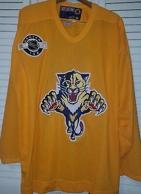 Yellow Bud Logo - FLORIDA PANTHERS JERSEY Yellow Bud Light Party Zone Nwt Size Xl Old