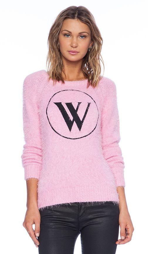 Wildfox Couture Logo - Wildfox Couture White Label WS Logo Sweater in Dream House | REVOLVE