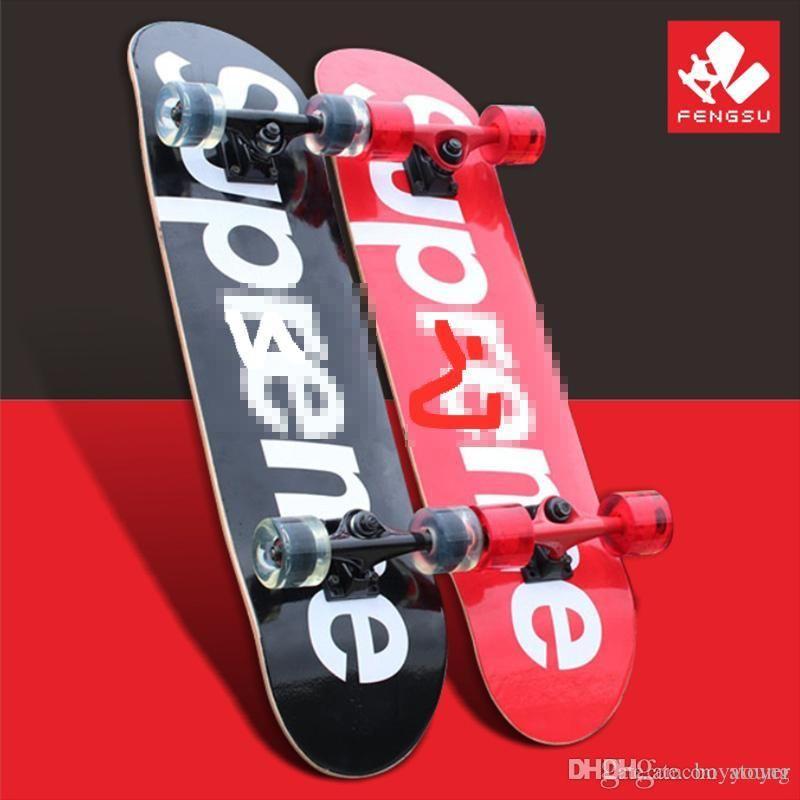Graffiti Skateboarding Logo - 2019 Sreme Skateboard Box Logo High Quality Maple Street Graffiti ...