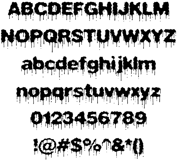 Drip Letter in Logo - Download Plasma Drip Font