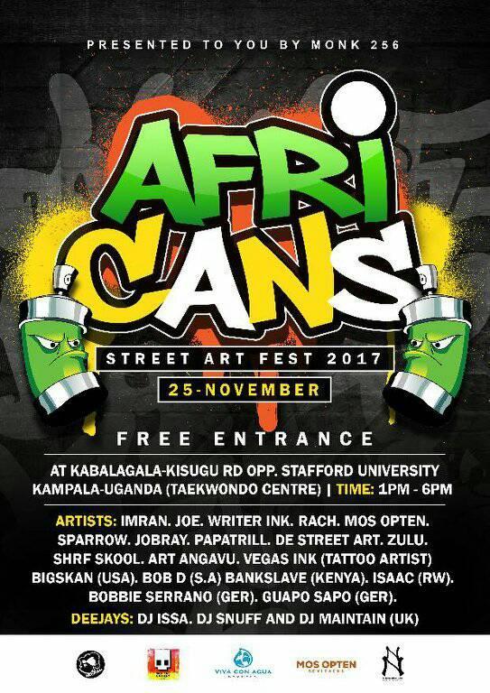 Graffiti Skateboarding Logo - EVENT \\\ Afri Cans Street Art & Graffiti Festival, Uganda