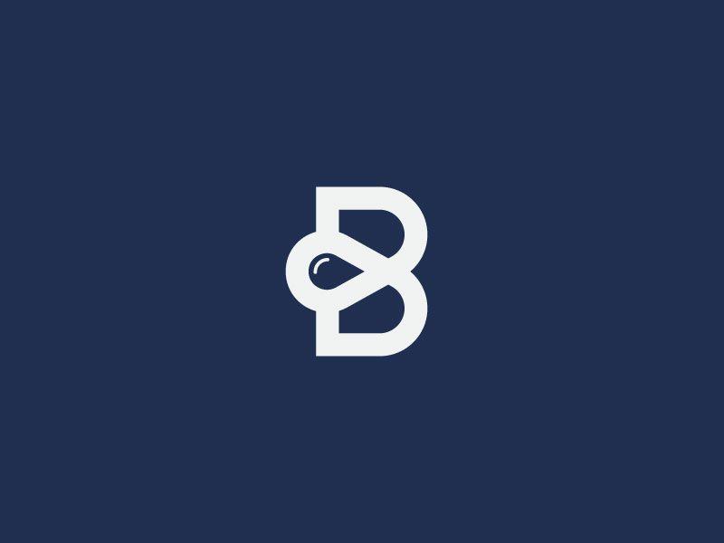 Drip Letter in Logo - B Logo