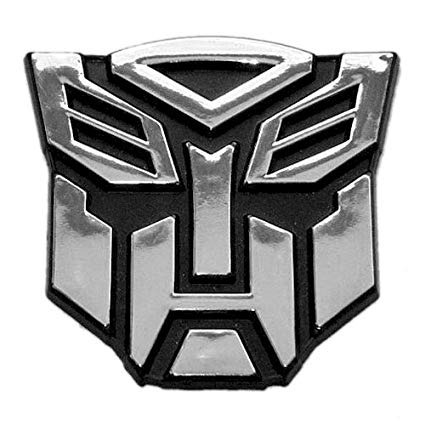 Transformers Logo - Transformer Autobot Chrome Finish Auto Emblem 1 2