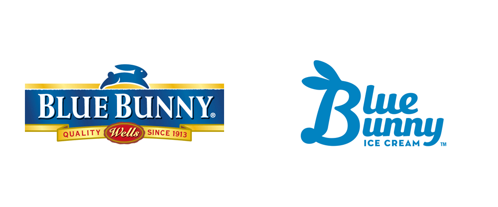 Bunny Logo - Brand New: New Logo and Packaging for Blue Bunny