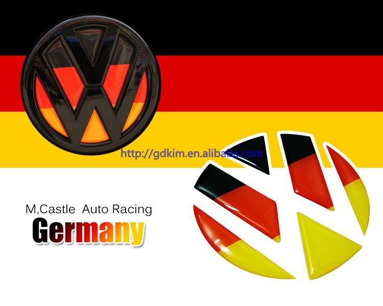 All German Car Logo - very cool hot sale The German flag V W rear groove Epoxy tail car ...
