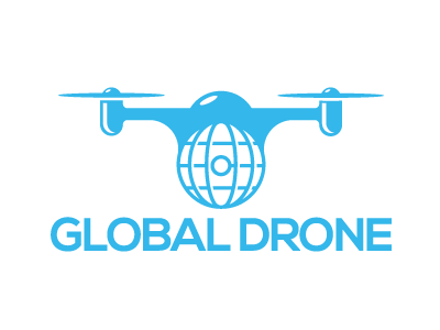Camera Globe Logo - Global Drone