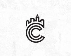 Black and White C Logo - 100 Best Cool Logo images | Graphic design typography, Block prints ...