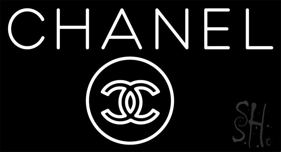 White Chanel Logo - White Chanel Logo Neon Sign 2 | Chanel Neon Signs | Neon Light