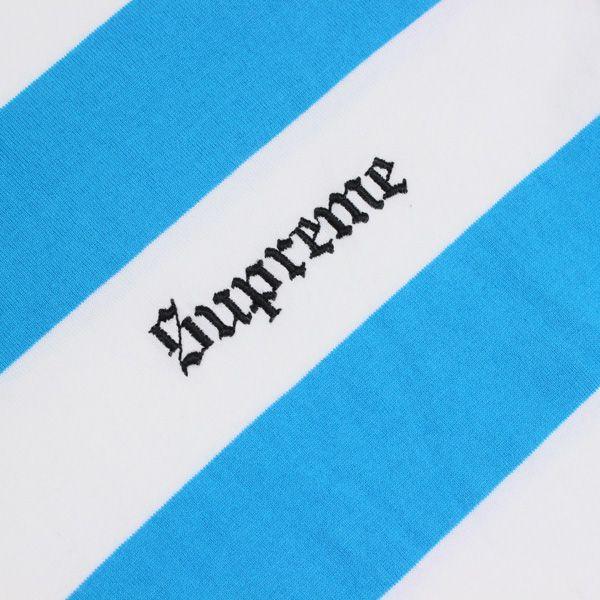 Old Supreme Logo - stay246: SUPREME (shupurimu) 15 SS Supreme Old English Striped Top ...