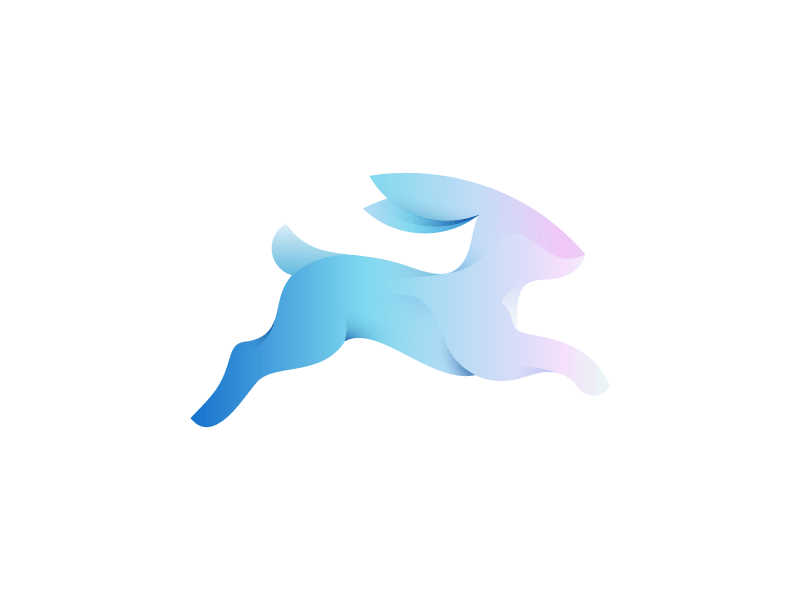 Running Rabbit Logo - Rabbit mark (2nd) by Ivan Bobrov | logo design | Dribbble | Dribbble