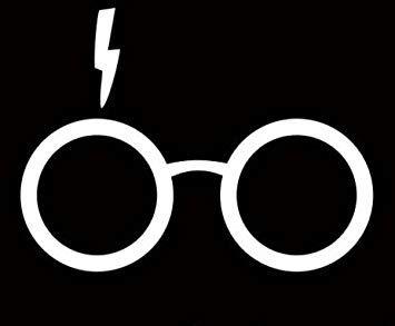 Harry Potter Glasses Logo - Harry Potter Glasses Sticker Vinyl Decal