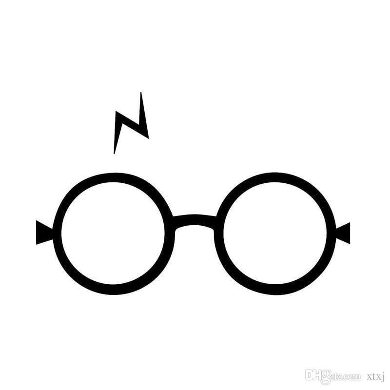 Harry Potter Glasses Logo - Acheter 17.7 * 11.4 CM Lunettes Harry Potter Élégantes Pour ...