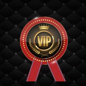 VIP Circle Logo - Vip logo sets shiny elegance crown circles icons Free vector in ...