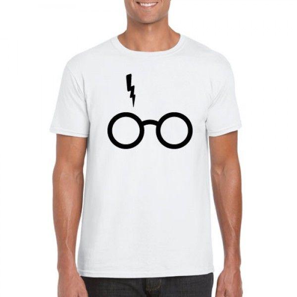 Harry Potter Glasses Logo - Harry Potter Glasses - Printed T-Shirt | Pixcel