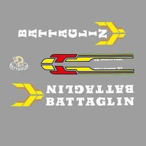 Red Yellow White Logo - Battaglin Bicycle Decals, Transfers, Stickers - Red/Yellow/White n ...