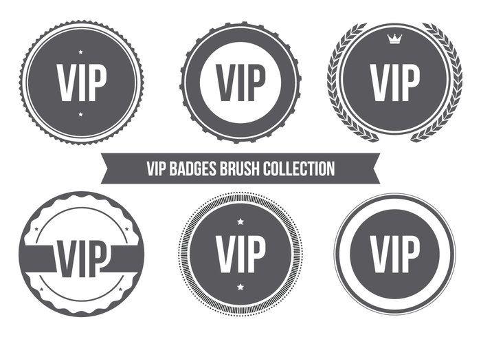 VIP Circle Logo - VIP Badge Brush Collection Photohop Brushes at Brusheezy!