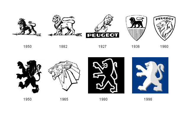 Silver Lion Car Logo - Peugeot logo