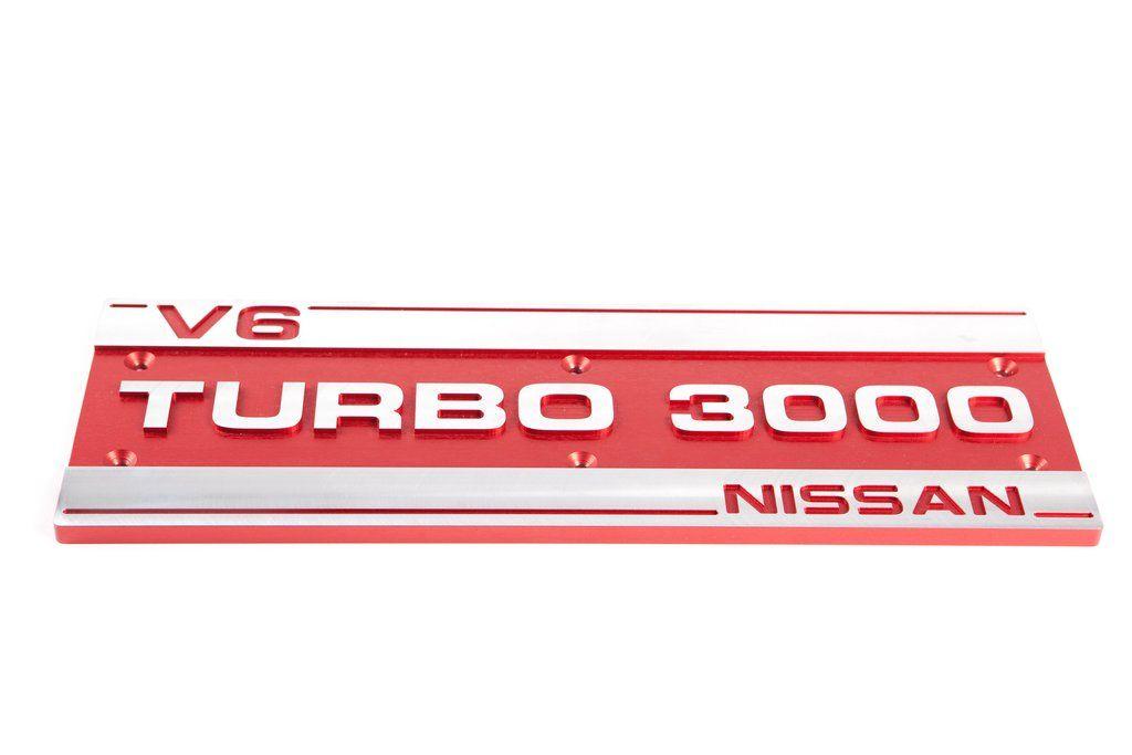 300ZX Logo - Billet Turbo 3000 Plenum Cover Logo 84-89 300ZX Z31 Z VG30 V6 fits ...