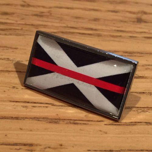 Thin Red P Logo - Thin Blue Line Scottish Scotland Flag Police Pin Badge EL TBL07S Blue