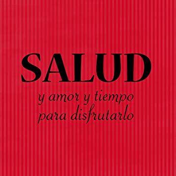 Red Striped Y Logo - Salud Y Amor Y Tiempo Para Disfrutarlo Funny Home