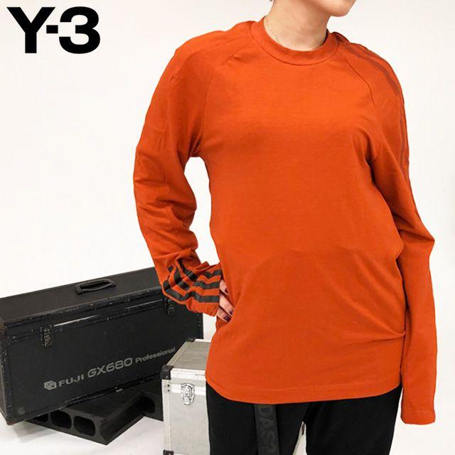 Red Striped Y Logo - S.CURVE.STUDIO.: Y 3 Long Sleeves T Shirt Weiss Lee 3 STRIPES TEE