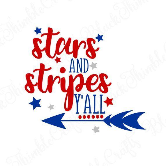 Red Striped Y Logo - Stars and Stripes Y'all SVG Digital Download Fourth of