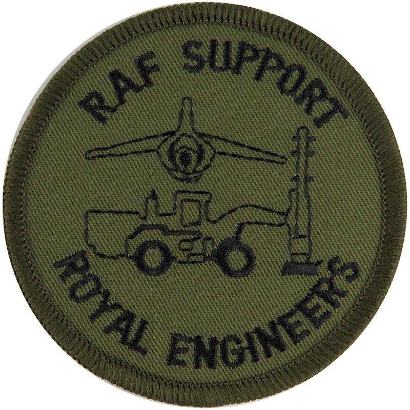 Regiment Support Squadron Logo - Royal Engineers RAF Support Squadron Regimental arm badge