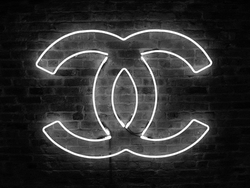 White Chanel Logo - chanel logo gif | Tumblr