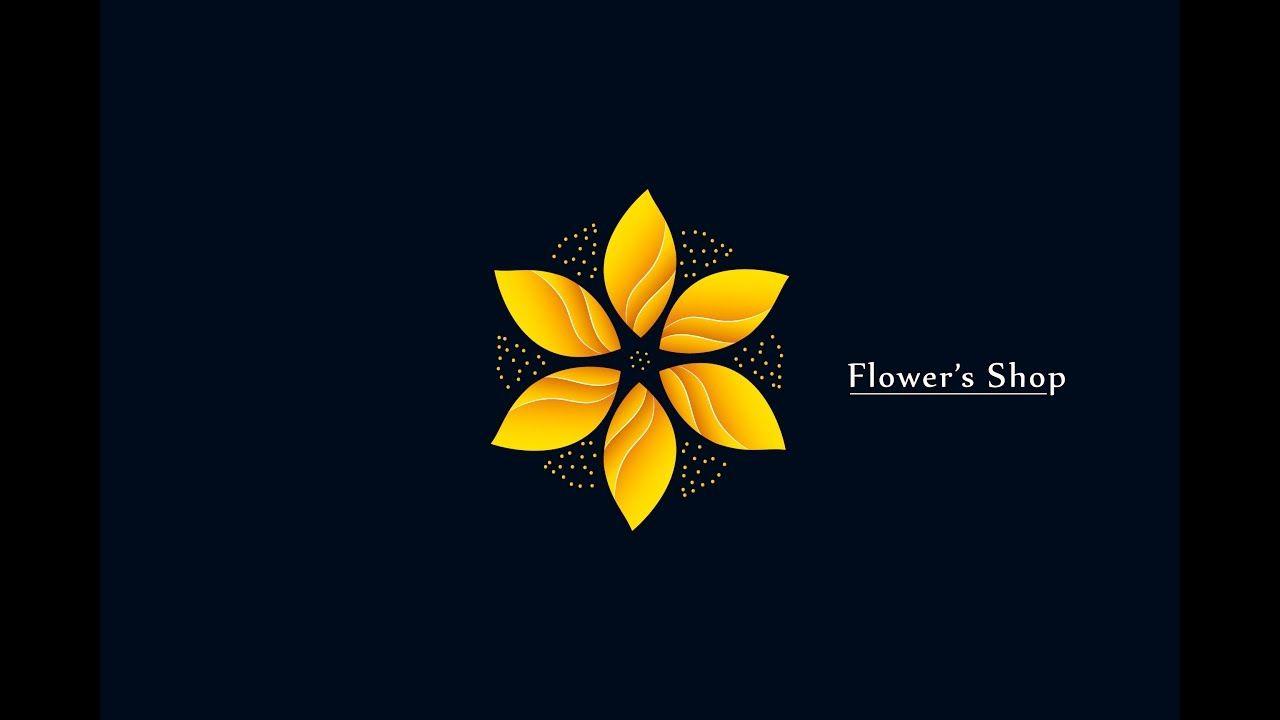 Gold Flower Logo - Golden Flower - Floral Design in Adobe Illustrator ( Gold Flower ...