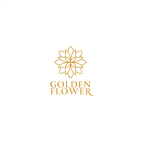 Gold Flower Logo - Create a captivating logo for Golden Flower Chinese Takeaway. Logo