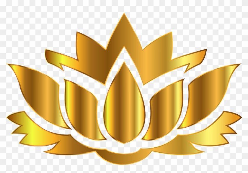 Gold Lotus Flower Logo - This Free Icons Png Design Of Gold Lotus Flower Silhouette - Gold ...