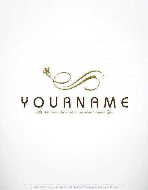 Gold Flower Logo - Exclusive Design: Gold flower logo + Compatible FREE Business Card