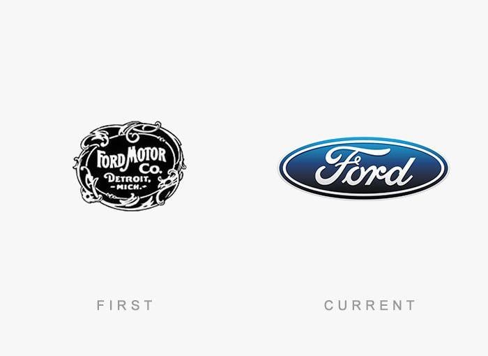 Old Company Logo - 50 Famous Logos Then And Now | Bored Panda