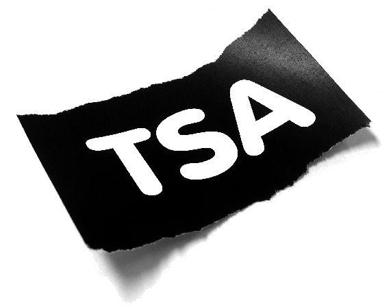 Black and White TSA Logo - TSA Logo - Value of Paper and Print