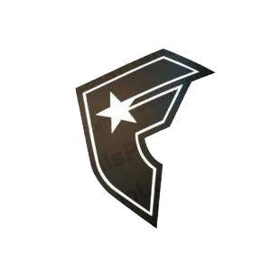 Famous F Logo - Famous stars and straps logo skate and surf decals, decal sticker #1685