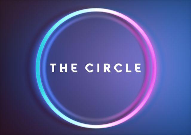 Blue Purple Circle Logo - The Circle (TV series)