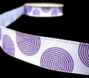 Blue Purple Circle Logo - 7 Yds Purple Circle Dizzy Dots Blue or Lavender Purple Grosgrain ...
