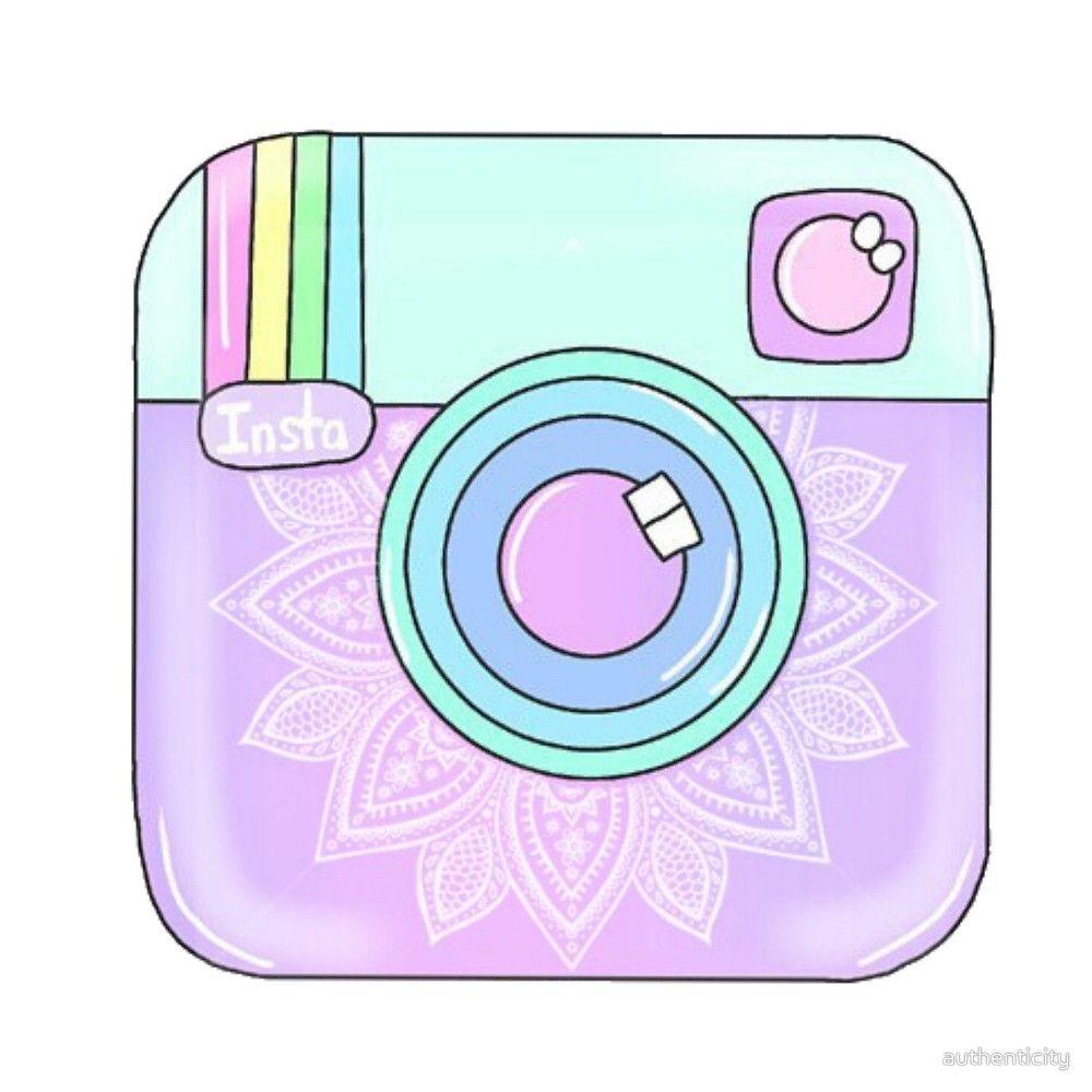 Cute Instagram Logo - Cute Instagram Logo by authenticity. Redbubble. art. Instagram