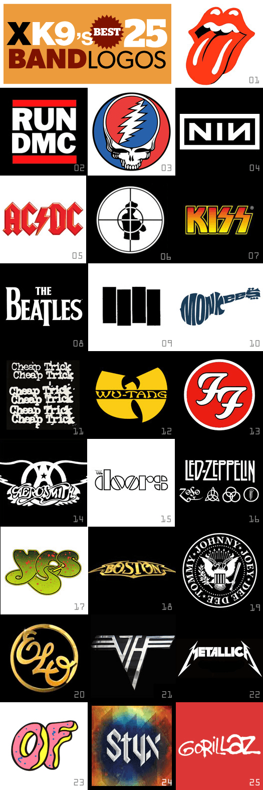 Best Rock Band Logo - XK9 » Best Band Logos?