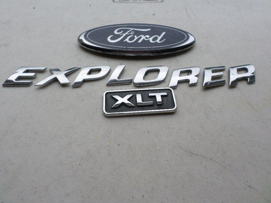 Ford Explorer Logo - 02 05 Ford Explorer XLT Rear Gate Letter Nameplate