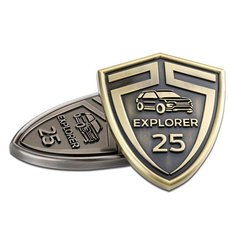 Ford Explorer Logo - Explorer 25th Anniversary 3D Metal Car Auto Logo Tailgate Grille ...